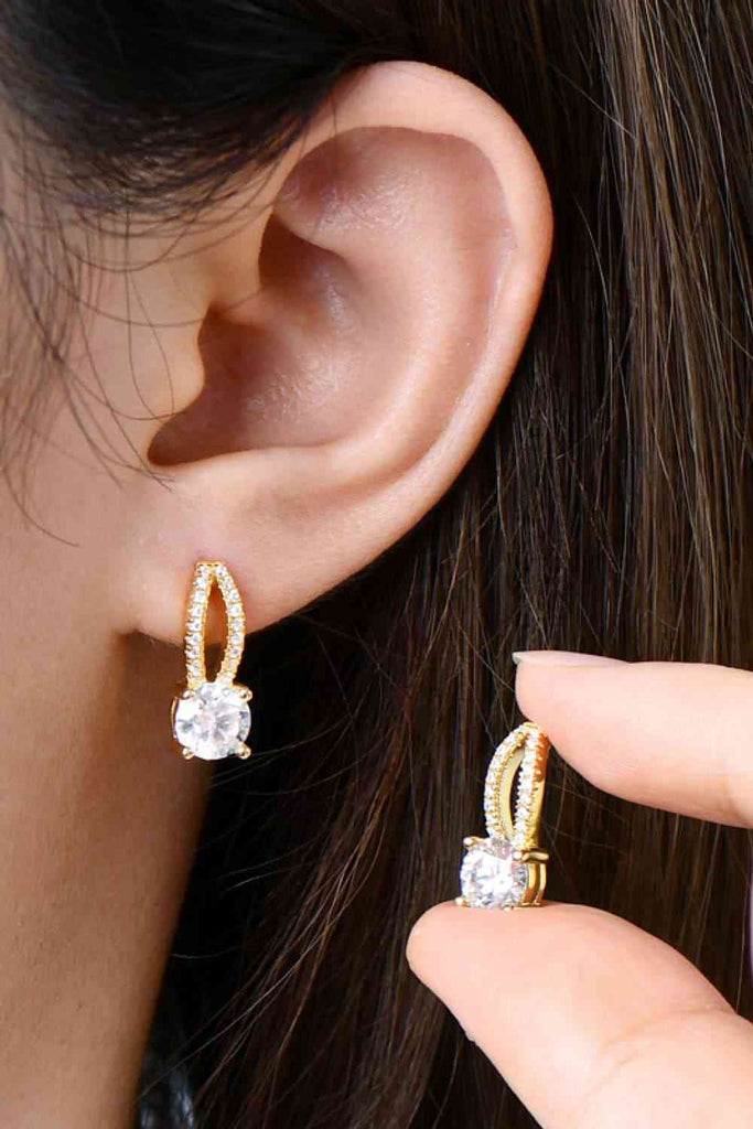 1 Carat Moissanite 925 Sterling Silver Earrings - Nine One Network