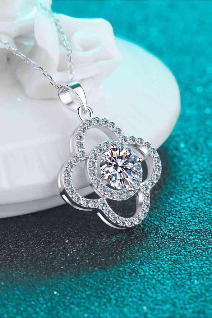1 Carat Moissanite 925 Sterling Silver Necklace - Nine One Network
