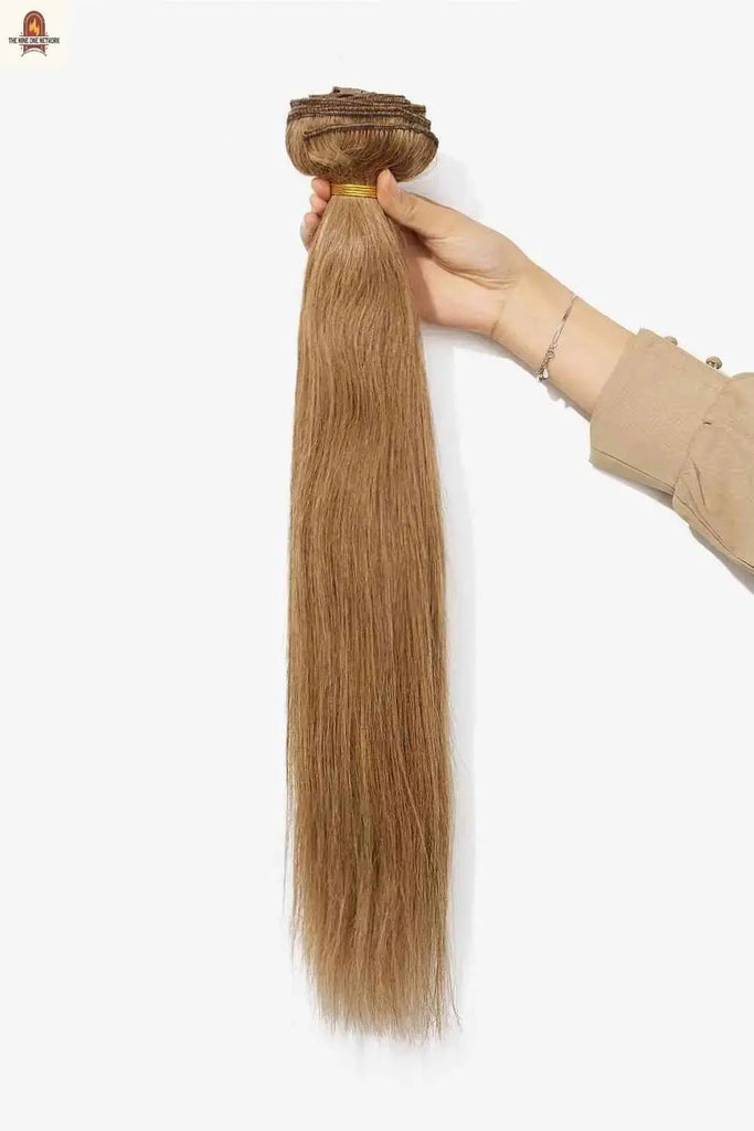 16'' 140g #10 Clip-in Hair Extensions Human Virgin Hair - Nine One Network