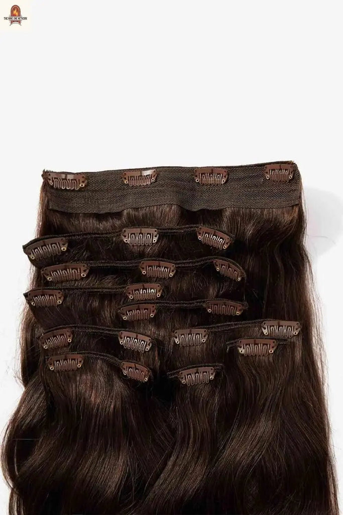 18" 200g #2 Natural Clip-in Hair Extension Human Hair - Nine One Network