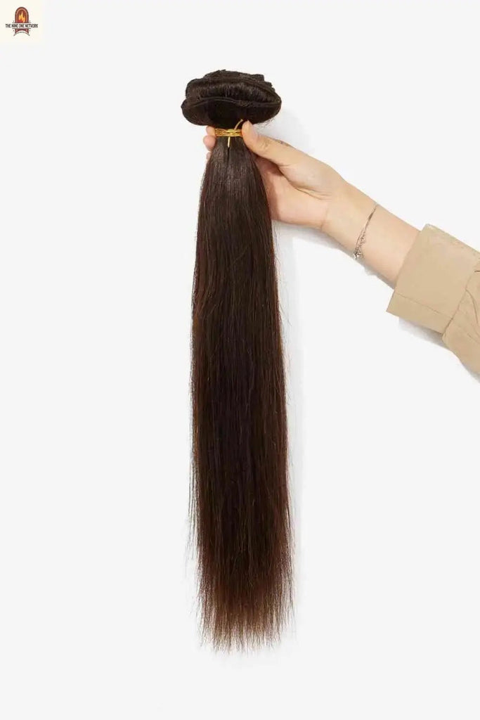 18" 200g #2 Natural Clip-in Hair Extension Human Hair - Nine One Network