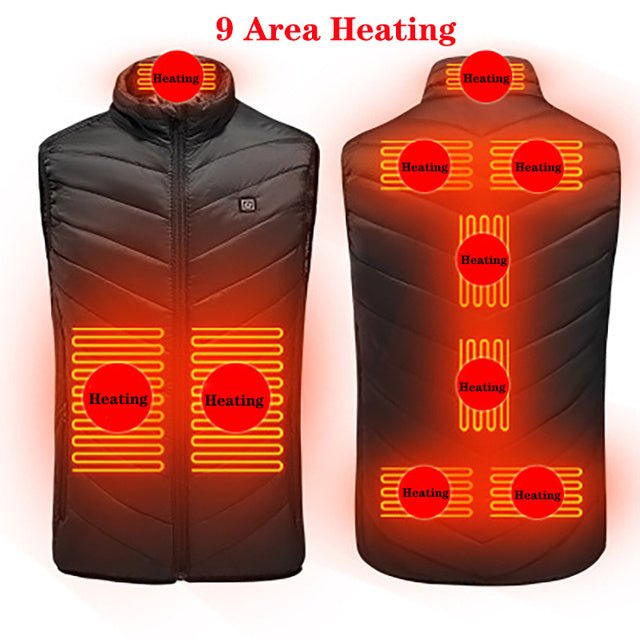 Battery Heated Vest Washable Usb Charging Electric Winter Clothes - Nine One Network