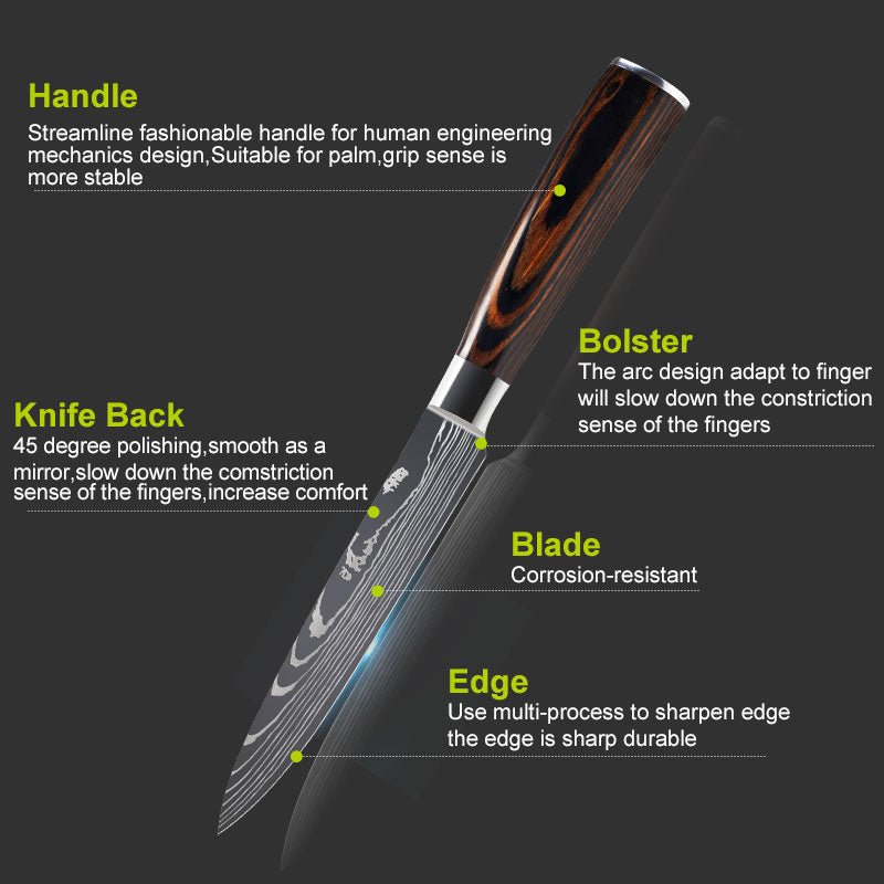 Chef Knives Kitchen Knives Cleaver Slicing Knives - Nine One Network