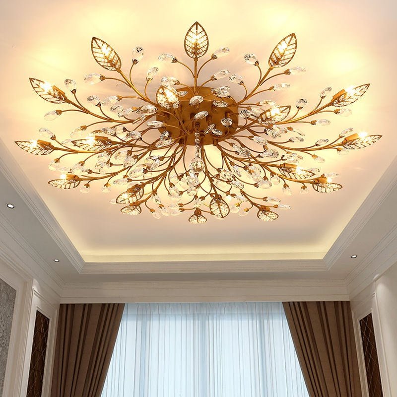 Crystal Ceiling Lamp Lamp In The Living Room Modern Simple European - Nine One Network