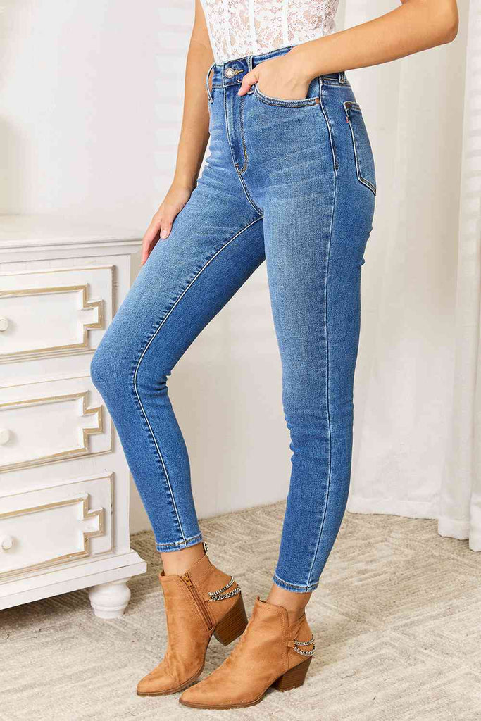 Judy Blue Full Size High Waist Skinny Jeans - Nine One Network