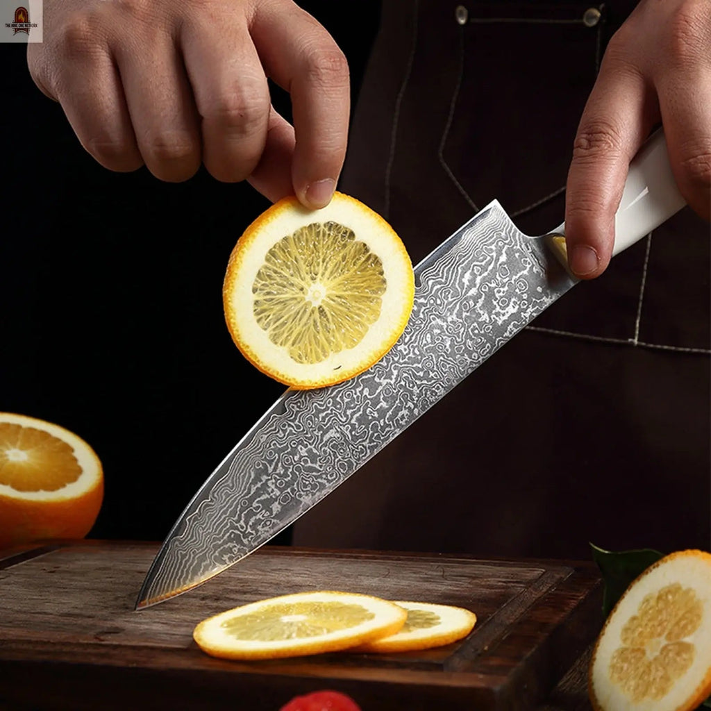 Kegani Chef's Knife - 8 Inch Professional Damascus Chef Knife, 67 Layers Japanese VG-10 Damascus High Carbon Kitchen Cooking Knife Ultra-Sharp Knives- Ergonomic Handle - Nine One Network