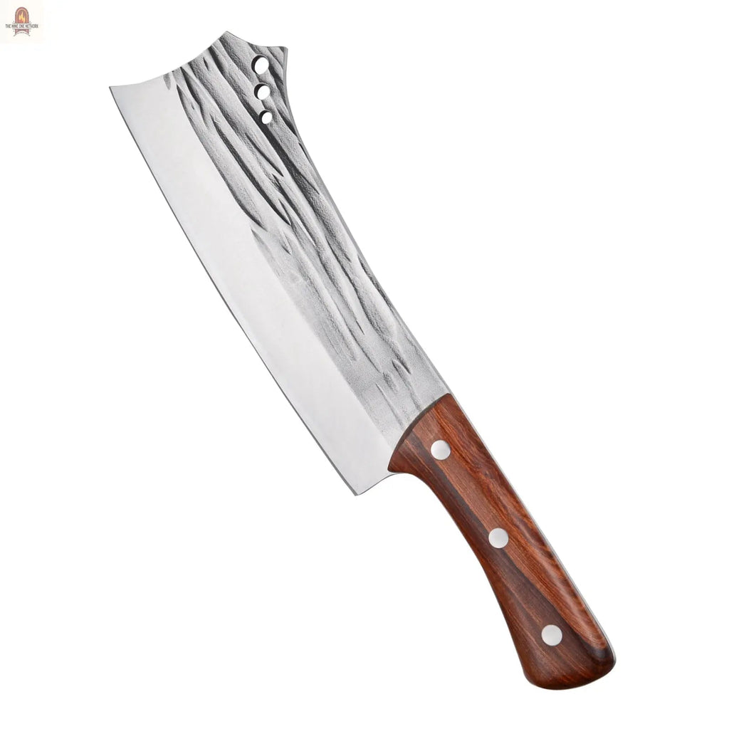 Kegani Meat Cleaver Knife - Heavy Duty Bone Chopper - 1.4 Lbs Butcher Knife Bone Knife - High Carbon Steel Butcher Knife For Meat Cutting, Bone Cutting - Nine One Network