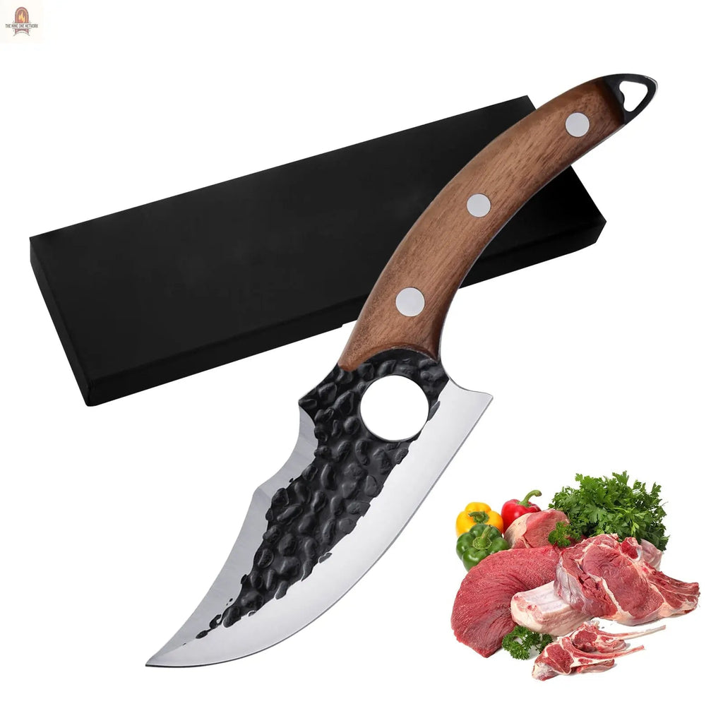 Kegani Viking Knife For Meat Cutting 6 Inch Meat Cleaver Boning Knife, High Carbon Steel Fillet Knife With Sheath For Kitchen And Outdoor Camping Gifts - Nine One Network