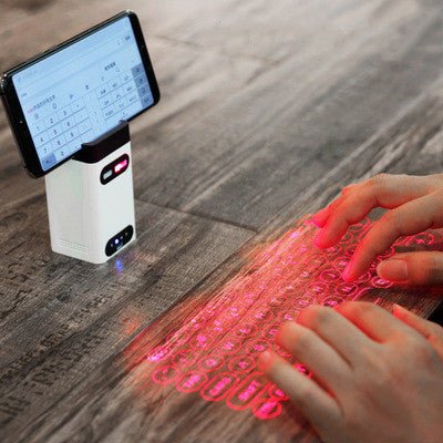 LEING FST Virtual Laser Keyboard Bluetooth Wireless Projector Phone Keyboard For Computer Pad Laptop With Mouse Function - Nine One Network