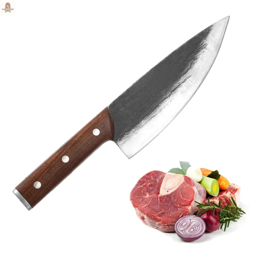 Meat Cleaver Knife Heavy Duty Japanese Hand Forged Chef Knife, Cleaver Knife For Meat Cutting - Nine One Network