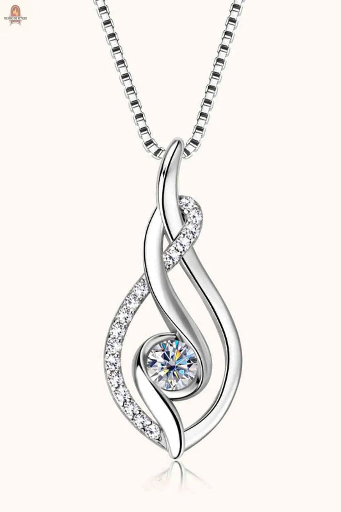 Moissanite 925 Sterling Silver Necklace - Nine One Network