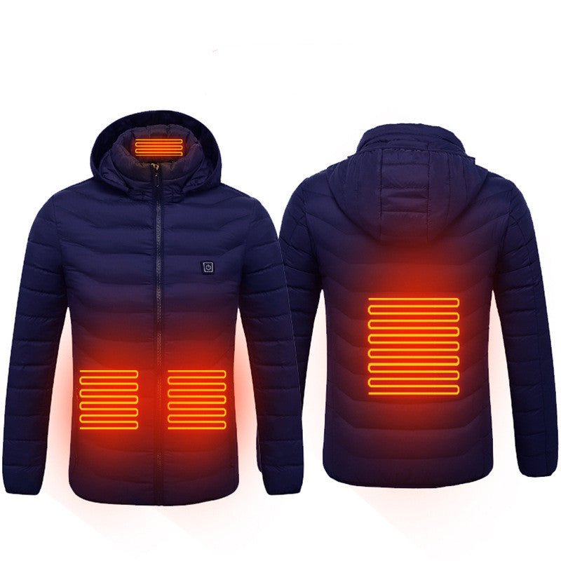 New Heated Jacket Coat USB Electric Jacket Cotton Heater Thermal Clothing Heating Vest - Nine One Network