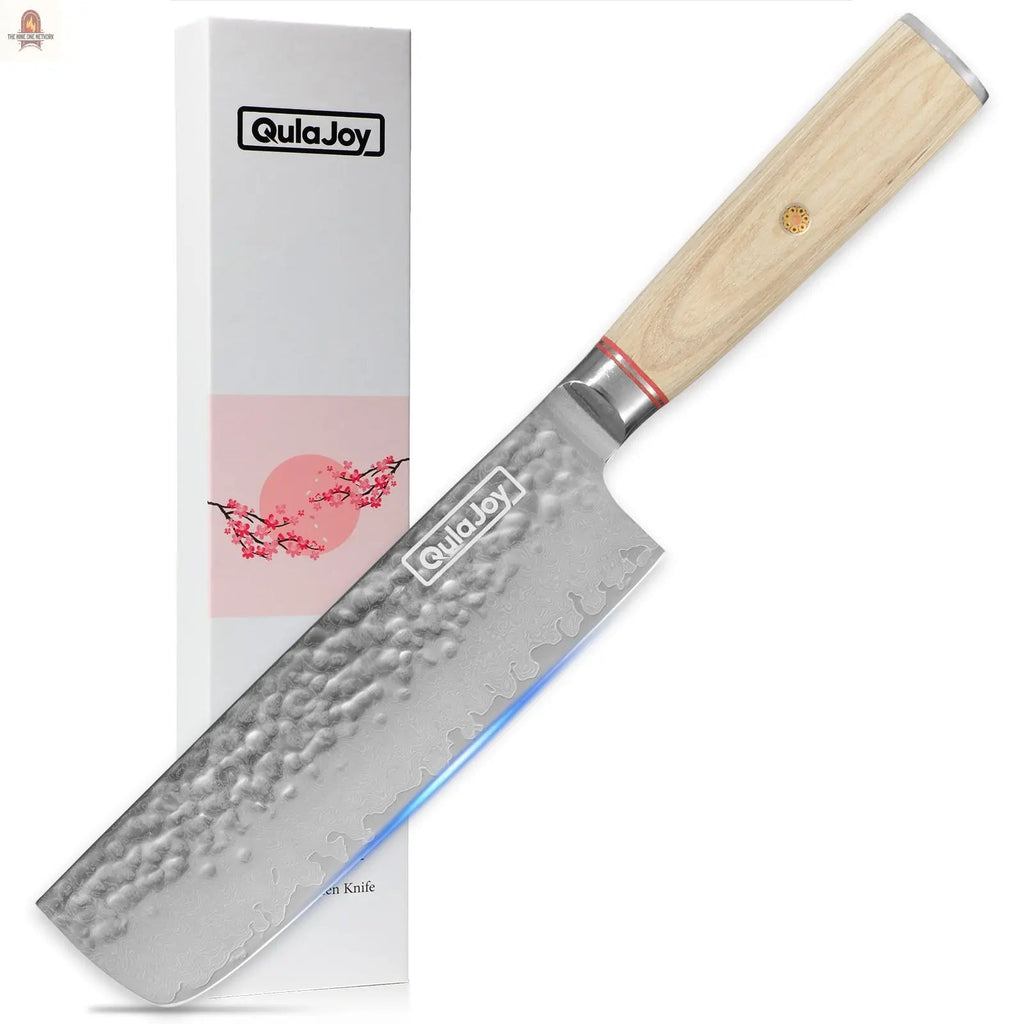 Qulajoy Nakiri Knife 6.9 Inch, Professional Vegetable Knife Japanese Kitchen Knives 67-Layers Damascus Chef Knife, Cooking Knife For Home Outdoor With Ergonomic Wood Handle - Nine One Network