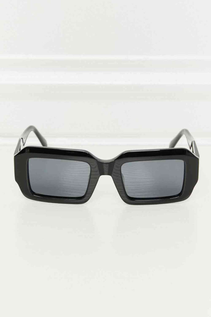 Rectangle TAC Polarization Lens Full Rim Sunglasses - Nine One Network
