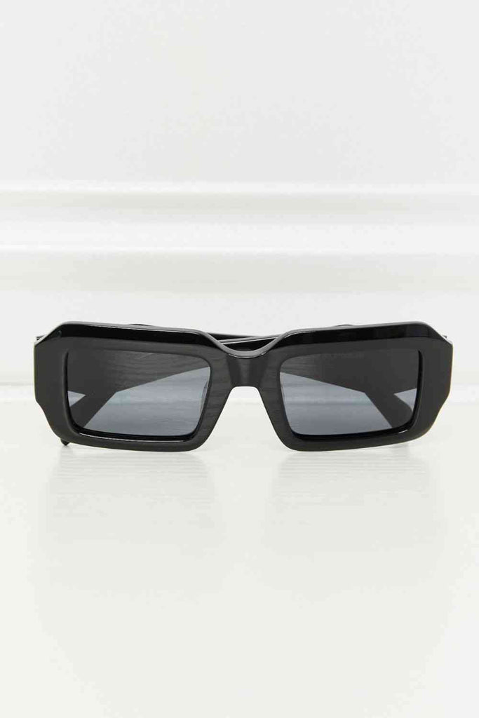 Rectangle TAC Polarization Lens Full Rim Sunglasses - Nine One Network