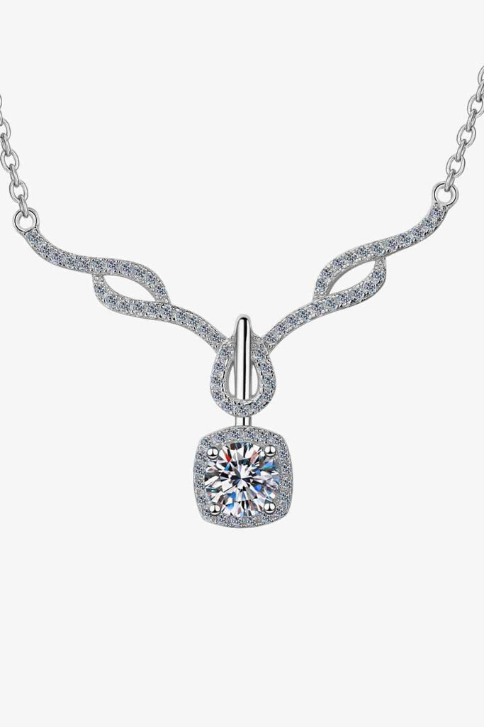 Right On Trend Moissanite Pendant Necklace - Nine One Network