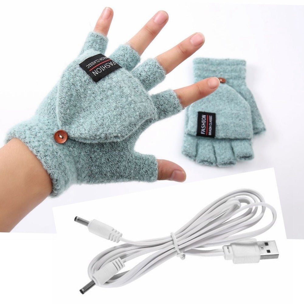 USB Double-sided Electrically Heated Gloves - Nine One Network