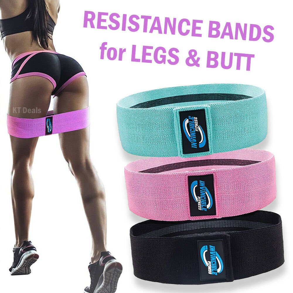 Resistance Band Set for Legs and Butt, Fabric Workout Bands